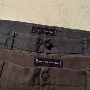 Everlane Performance Chino Slim Fit 34x30 2 Pairs